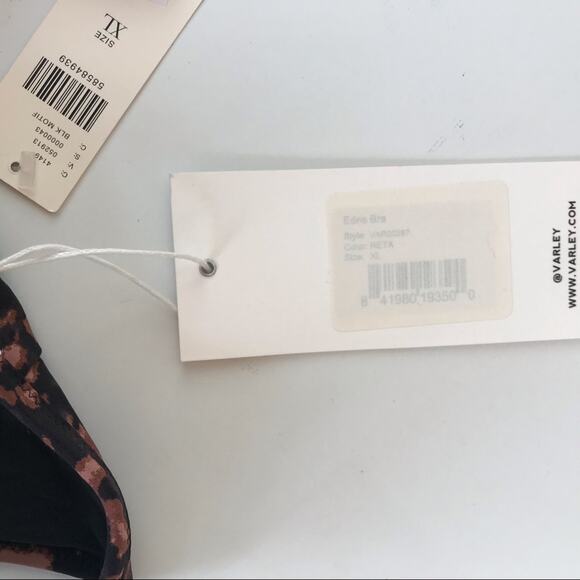 VARLEY Edris Sports Bra Leopard Animal Print - Picture 6 of 7